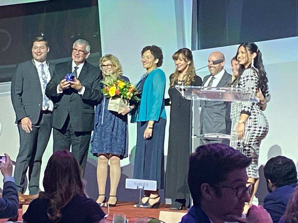 Award recipients posing together at the 2021 event